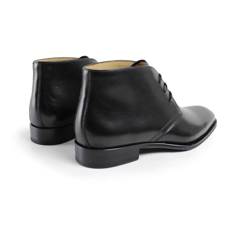 New Military Boot Male Leather Bota Masculina Fashion Casual Luxury Black High Ankle Winter Snow Handmade Men Boots - Image 3