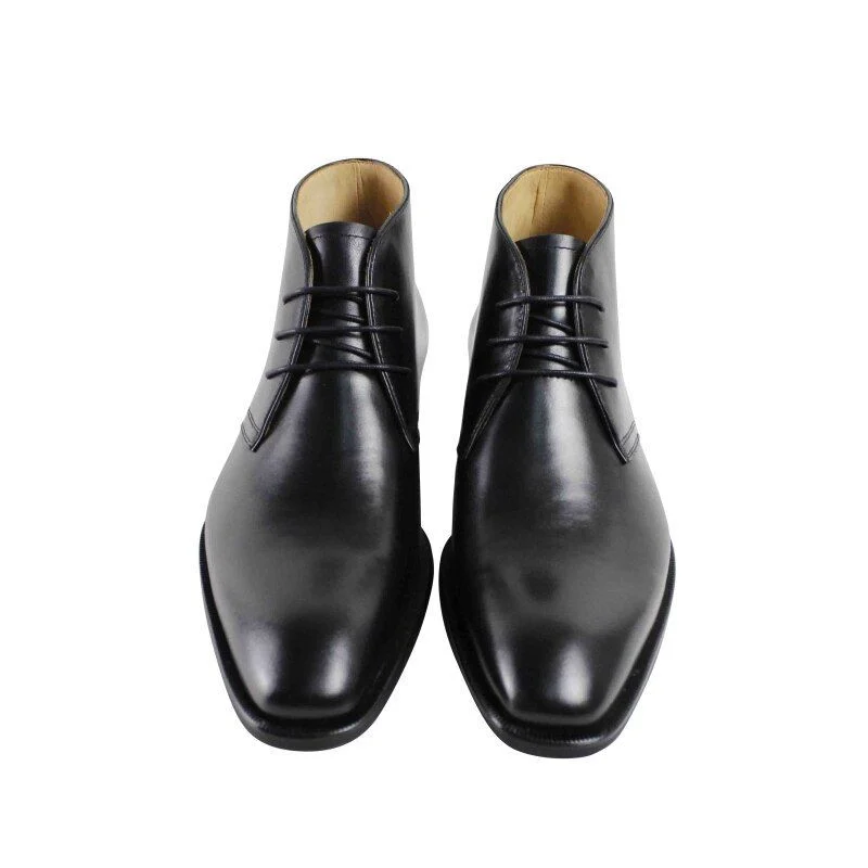 New Military Boot Male Leather Bota Masculina Fashion Casual Luxury Black High Ankle Winter Snow Handmade Men Boots