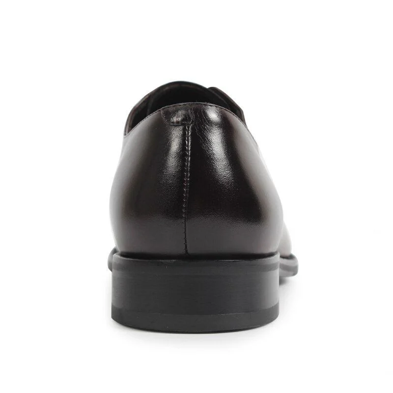 Hot Handmade Italian Designer Vintage Oxford Shoes - Genuine Leather Dress Shoes for Men - Image 4