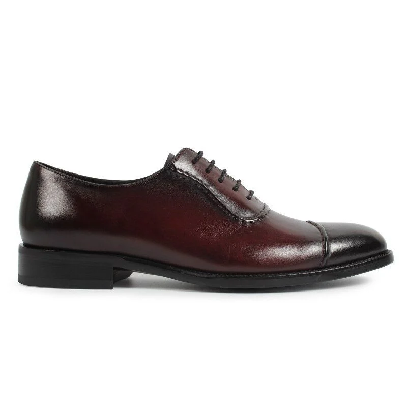 Hot Handmade Italian Designer Vintage Oxford Shoes - Genuine Leather Dress Shoes for Men - Image 3