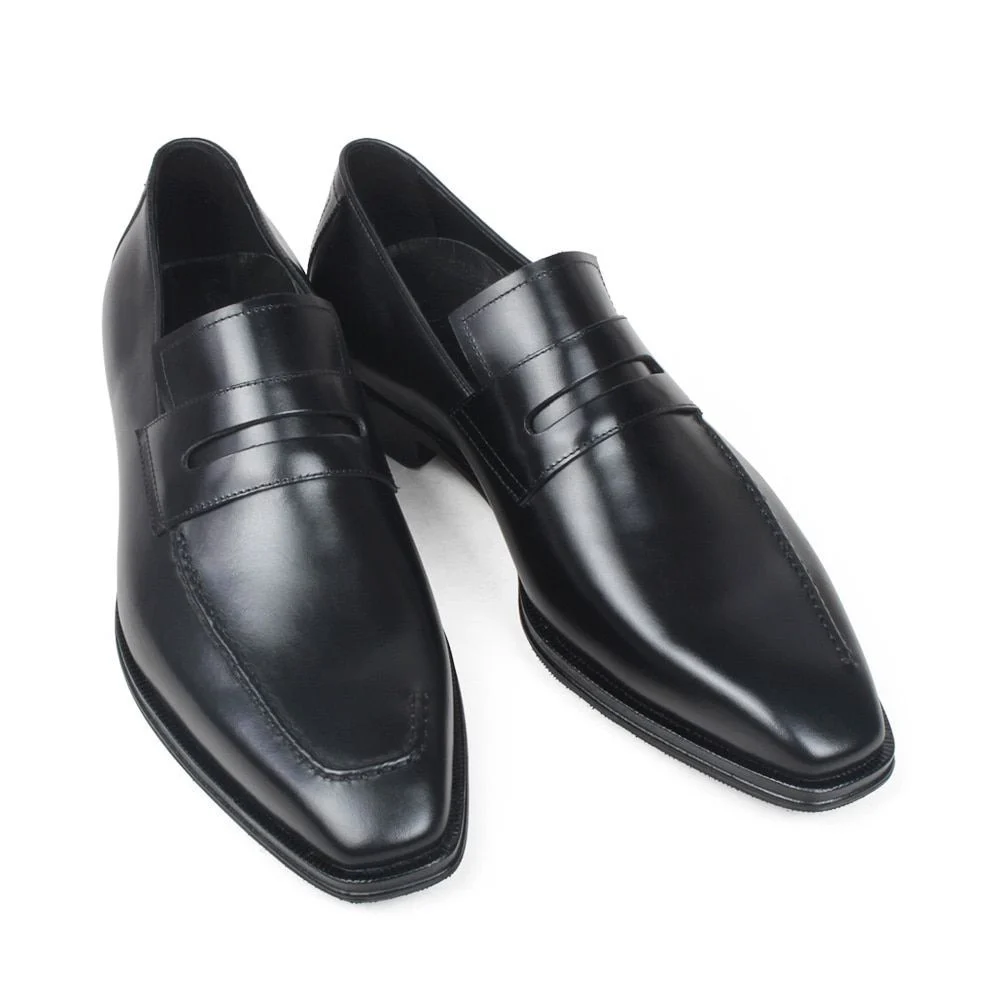 Handmade Patina Coffee Leather Square Toe Shoes - Men’s Summer Wedding and Office Footwear - Image 7