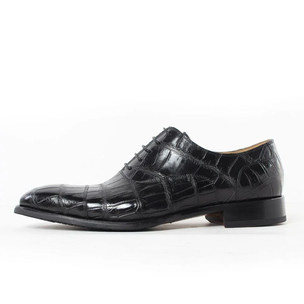 Handcrafted Italian Crocodile Leather Oxford Shoes – Genuine Luxury for Men - Image 2