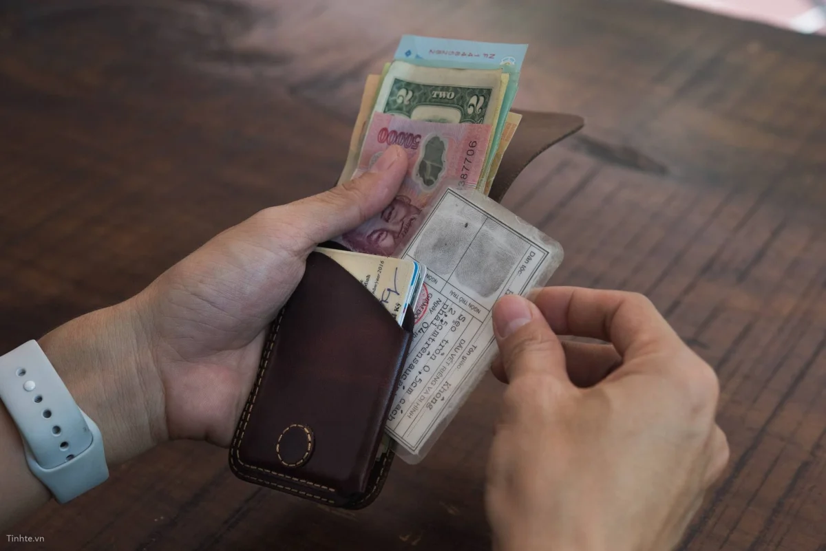 Slim Genuine Leather Front Pocket Wallet – Handmade by Saigon Leather - Image 2