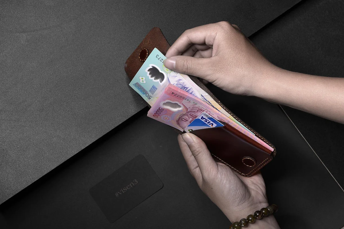 Slim Genuine Leather Front Pocket Wallet – Handmade by Saigon Leather - Image 7