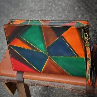 Artfully Hand-Carved Leather Handbag by Saigon-leather.com
