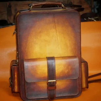 Handcrafted Carved Leather Backpack for Men - The Perfect Gift