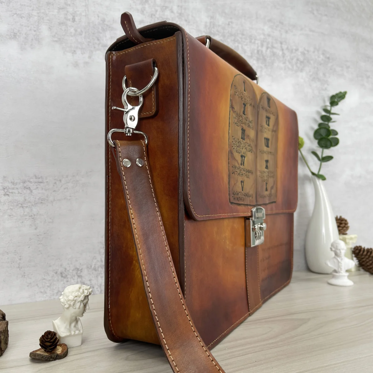Saigon Leather’s Customizable Artfully Engraved Leather Briefcase – A Perfect Gift - Image 4