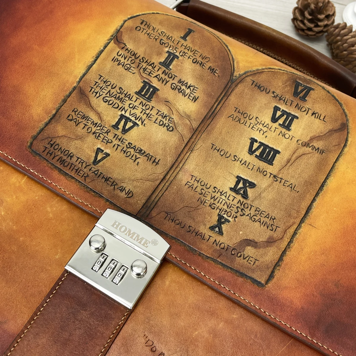 Saigon Leather’s Customizable Artfully Engraved Leather Briefcase – A Perfect Gift - Image 5