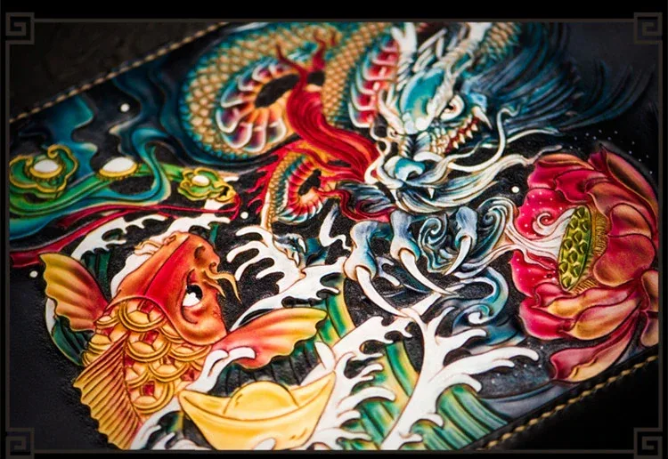 Customizable Artfully Engraved Leather Handbag HB502 - Image 3