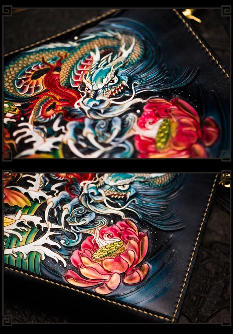 Customizable Artfully Engraved Leather Handbag HB502 - Image 5