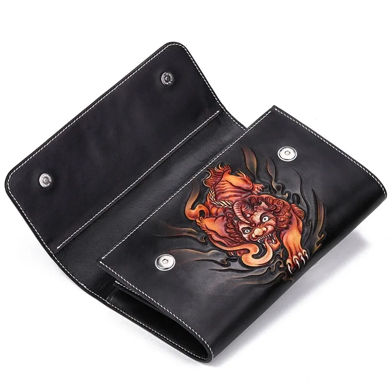 Hand-Carved Leather Handbag by Saigon-Leather.com HB503 - Image 4