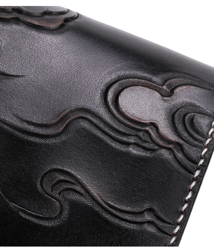 Hand-Carved Leather Handbag by Saigon-Leather.com HB503 - Image 2