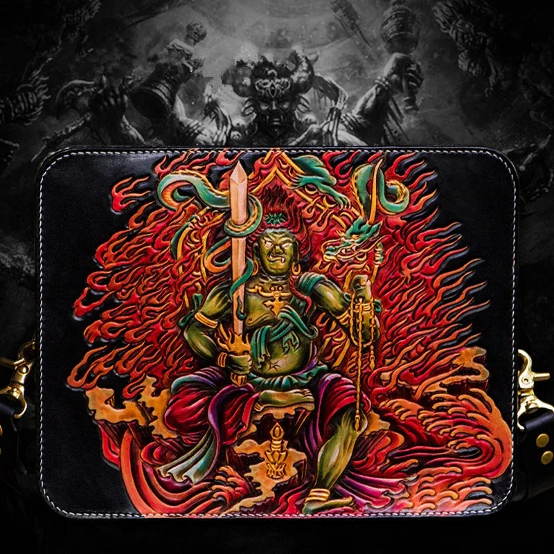 Hand-Carved Leather Handbag by Saigon-Leather.com HB504