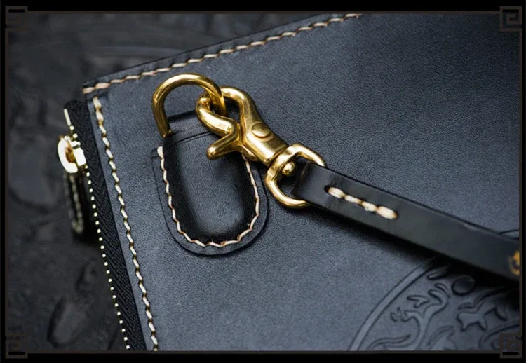 Hand-Carved Leather Handbag by Saigon-Leather.com HB510 - Image 3
