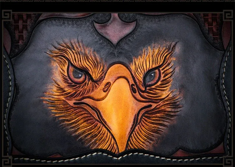Hand-Carved Leather Handbag by Saigon-Leather.com HB510 - Image 5