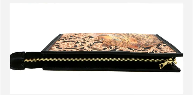 Hand-Carved Leather Handbag by Saigon-Leather.com HB511 - Image 5