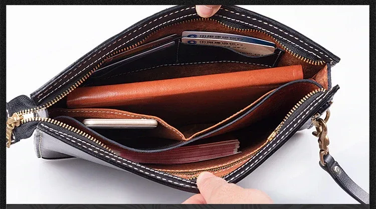 Hand-Carved Leather Handbag by Saigon-Leather.com HB514 - Image 4