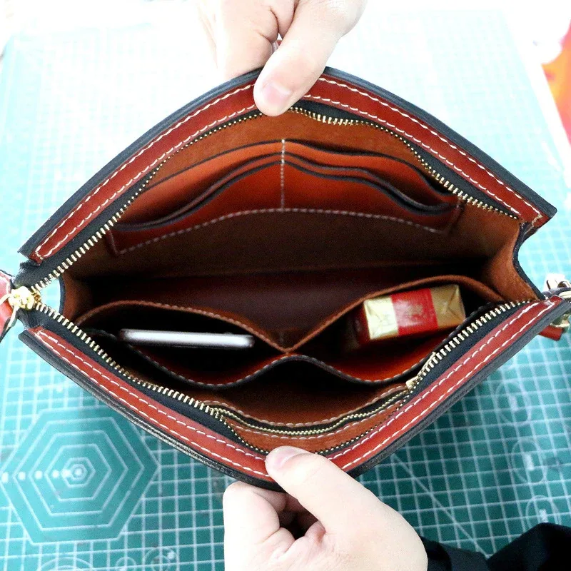 Hand-Carved Leather Handbag by Saigon-Leather.com HB515 - Image 6