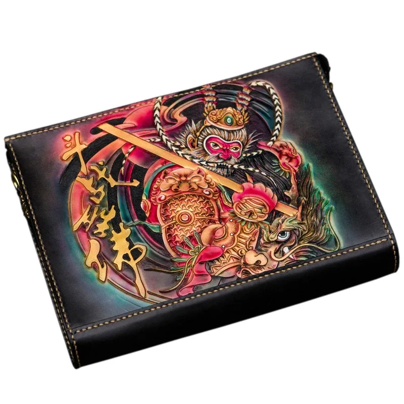 Hand-Carved Leather Handbag by Saigon-Leather.com HB515