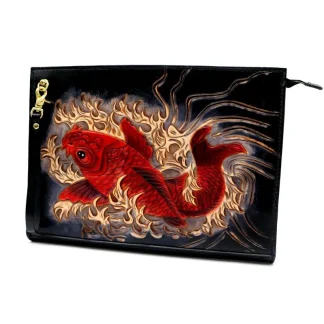 Hand-Carved Leather Handbag by Saigon-Leather.com HB517