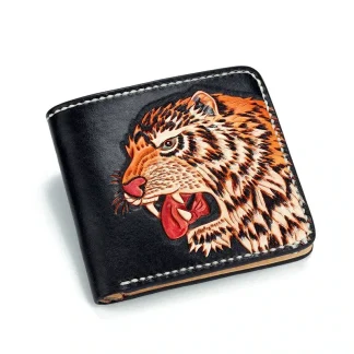 Saigon-Leather Elegance Carved Leather Wallet W701