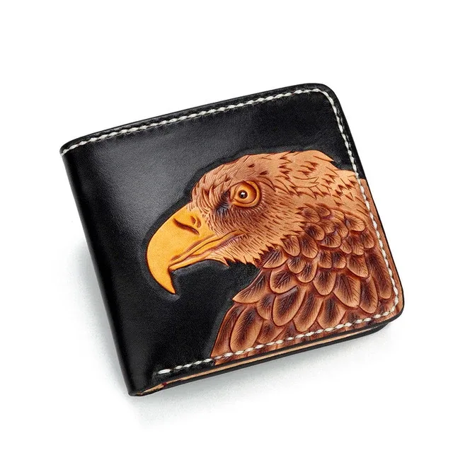 Saigon-Leather Elegance Carved Leather Wallet W701 - Image 5