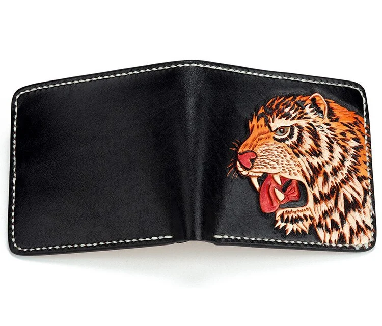 Saigon-Leather Elegance Carved Leather Wallet W701 - Image 4