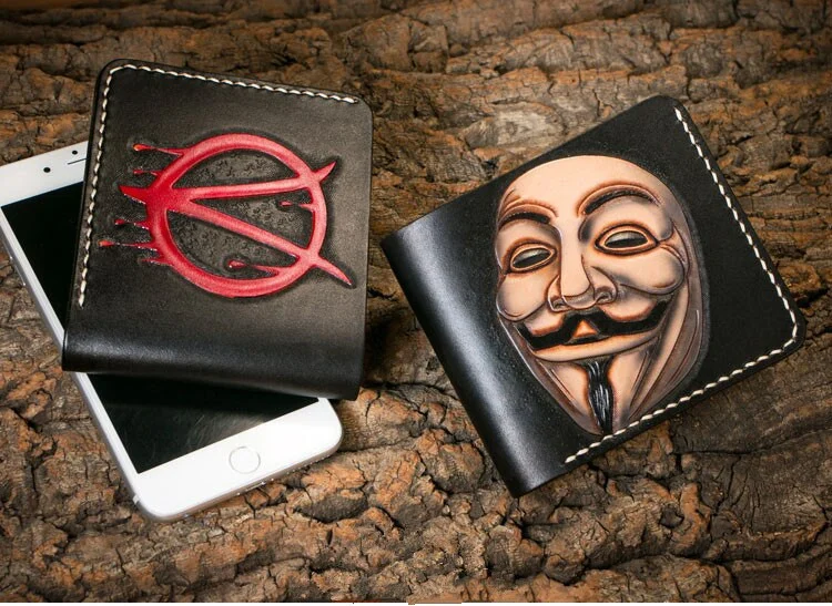 Saigon Leather Timeless Engraved Wallet W710 - Image 4
