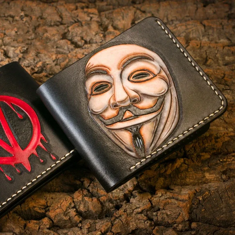 Saigon Leather Timeless Engraved Wallet W710 - Image 2