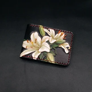 Saigon Leather Elegance Carved Wallet W714