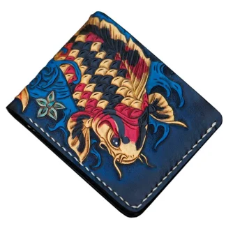 Saigon Leather Timeless Engraved Wallet W715