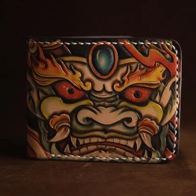 Saigon Leather Timeless Engraved Wallet W716 - Image 4