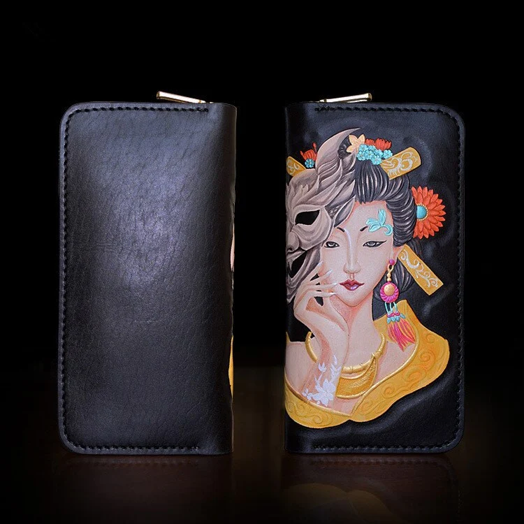 Saigon-Leather Custom Engraved Long Wallet E702 - Image 3