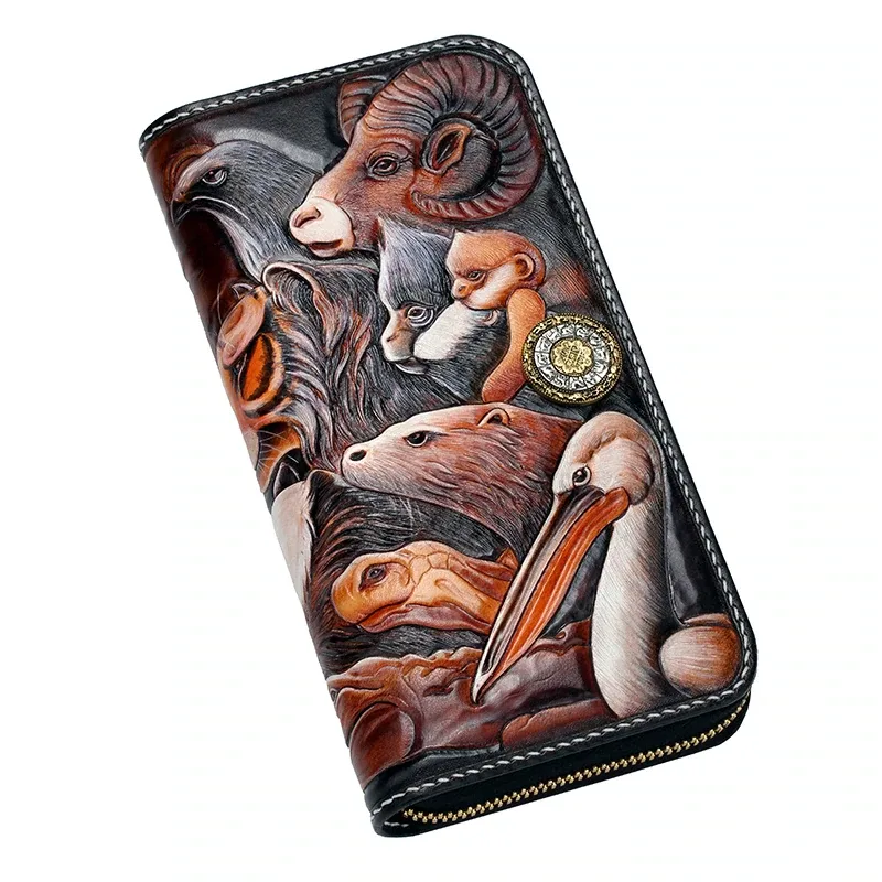 Saigon-Leather Custom Engraved Long Wallet E703 - Image 5