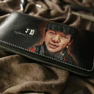 Saigon-Leather Custom Engraved Long Wallet E704