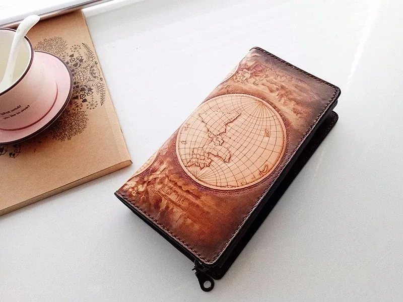 Custom Engraved Handcrafted Leather Biker Wallet – Saigon Leather E705 - Image 2