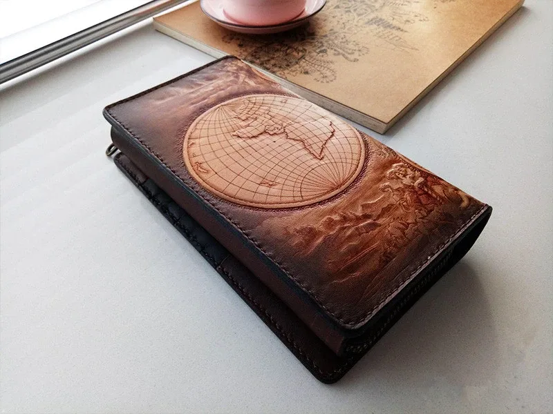 Custom Engraved Handcrafted Leather Biker Wallet – Saigon Leather E705 - Image 6
