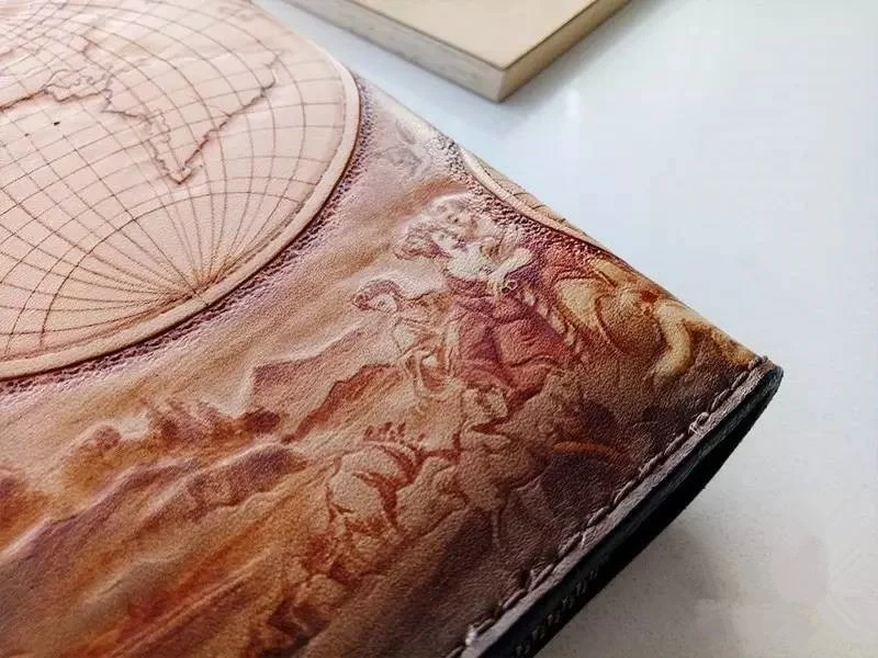 Custom Engraved Handcrafted Leather Biker Wallet – Saigon Leather E705 - Image 5