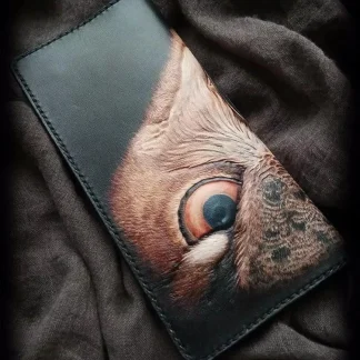 Saigon-Leather Handcrafted Custom Engraved Long Wallet E707