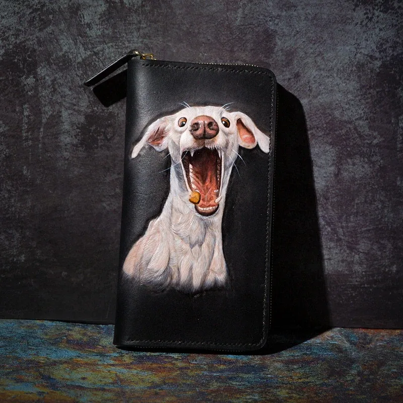 Saigon-Leather Personalized Engraved Leather Wallet E708 - Image 4