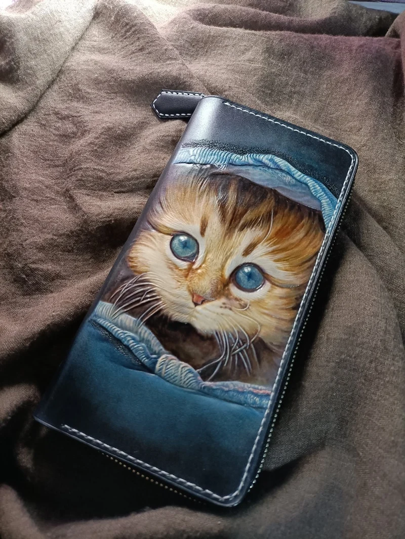 Saigon-Leather Bespoke Artistry Long Wallet E710 - Image 3