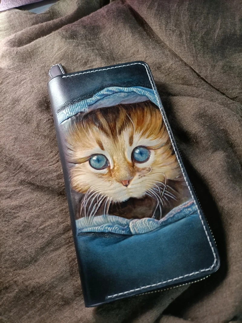 Saigon-Leather Bespoke Artistry Long Wallet E710 - Image 5