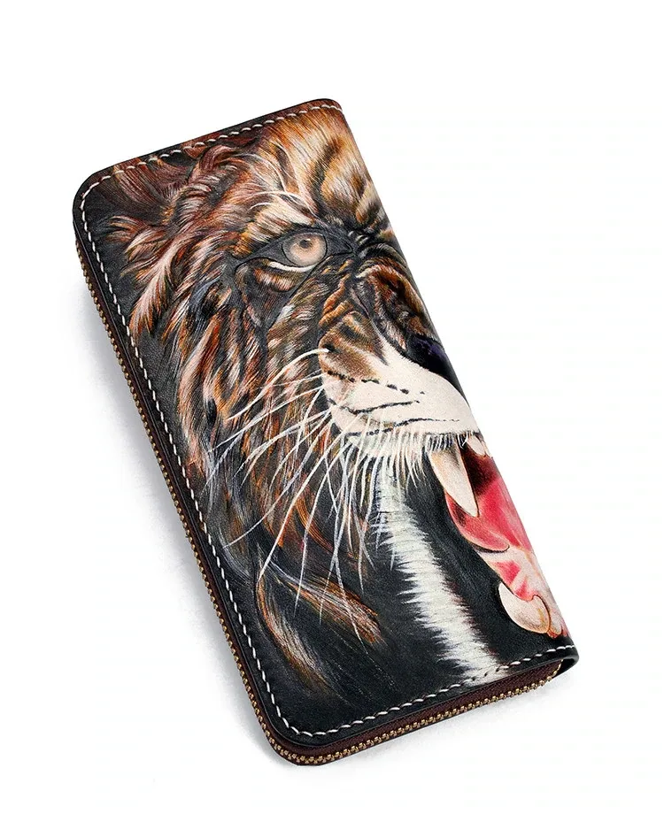 Saigon-Leather Custom Engraved Long Wallet E719 - Image 2
