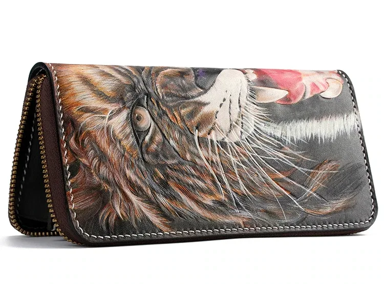 Saigon-Leather Custom Engraved Long Wallet E719 - Image 4