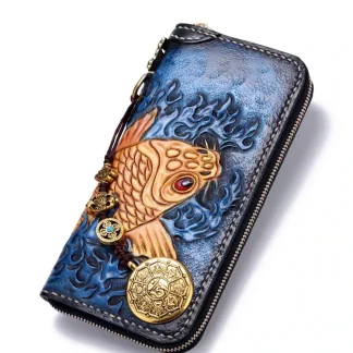 Saigon-Leather Artisan’s Touch Long Wallet E723