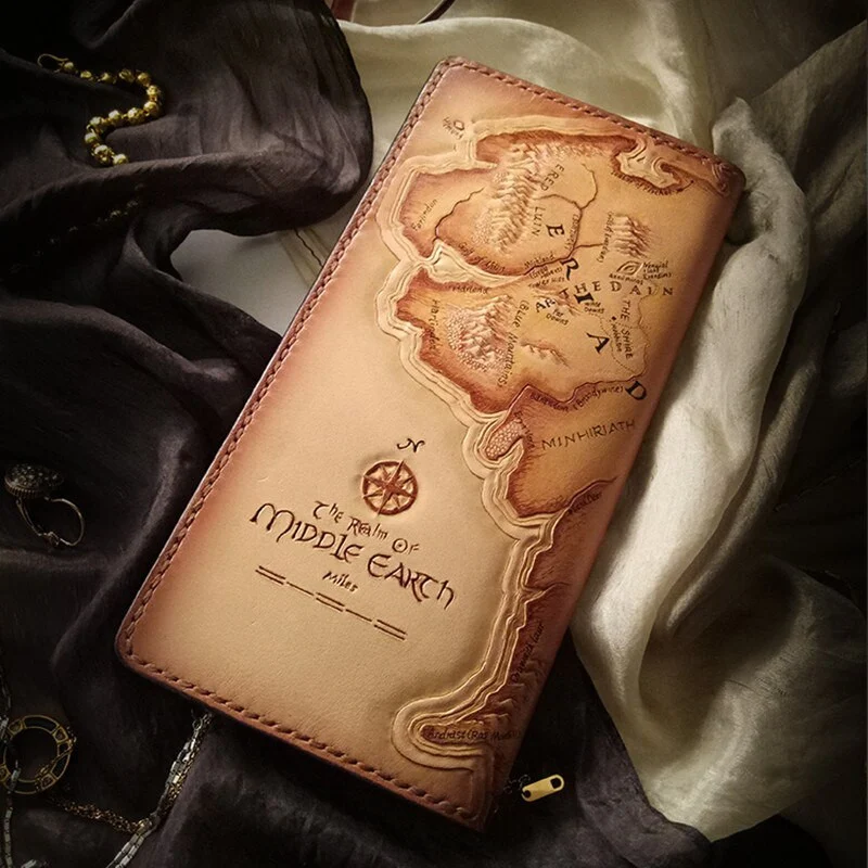 Saigon-Leather Artisan’s Touch Long Wallet E724 - Image 2