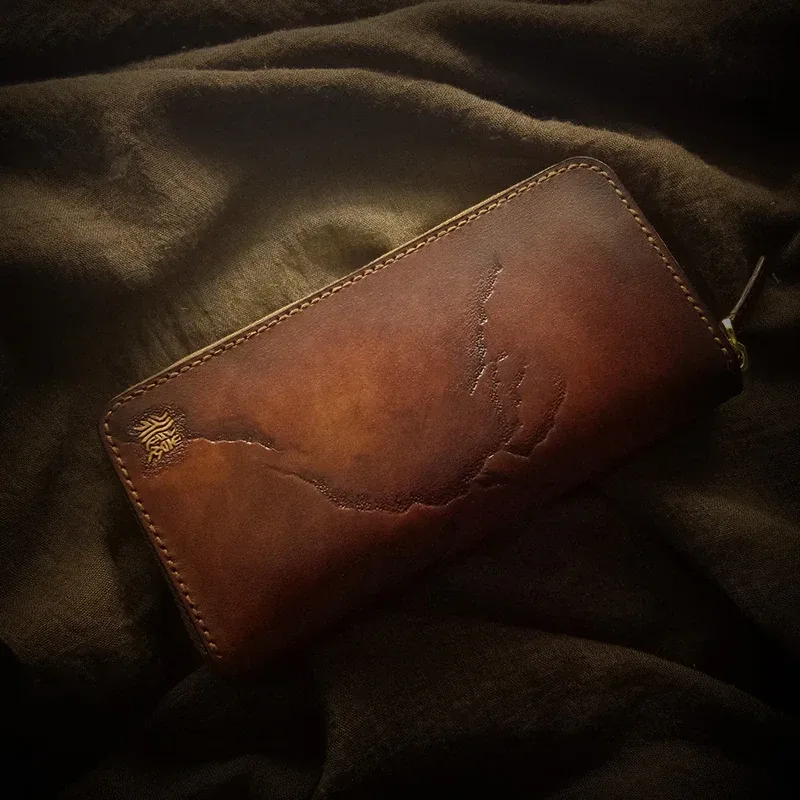 Saigon-Leather Custom Engraved Long Wallet E725 - Image 5