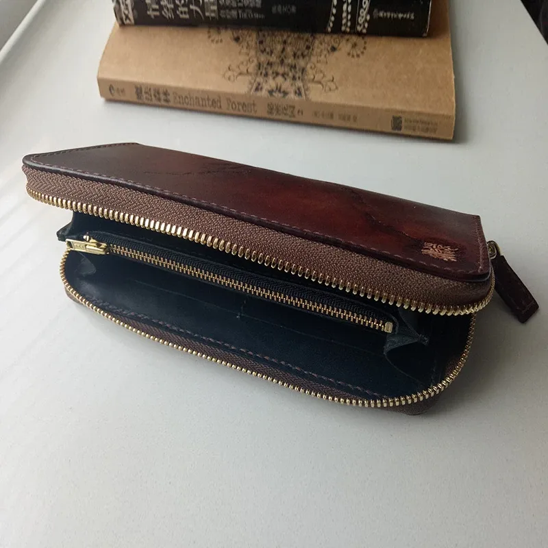 Saigon-Leather Custom Engraved Long Wallet E725 - Image 4