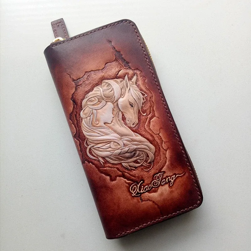 Saigon-Leather Custom Engraved Long Wallet E725 - Image 3