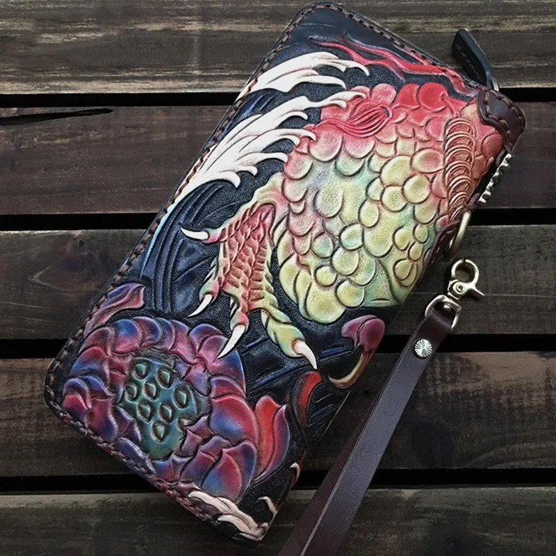 Saigon-Leather Artisan’s Touch Long Wallet E731 - Image 3